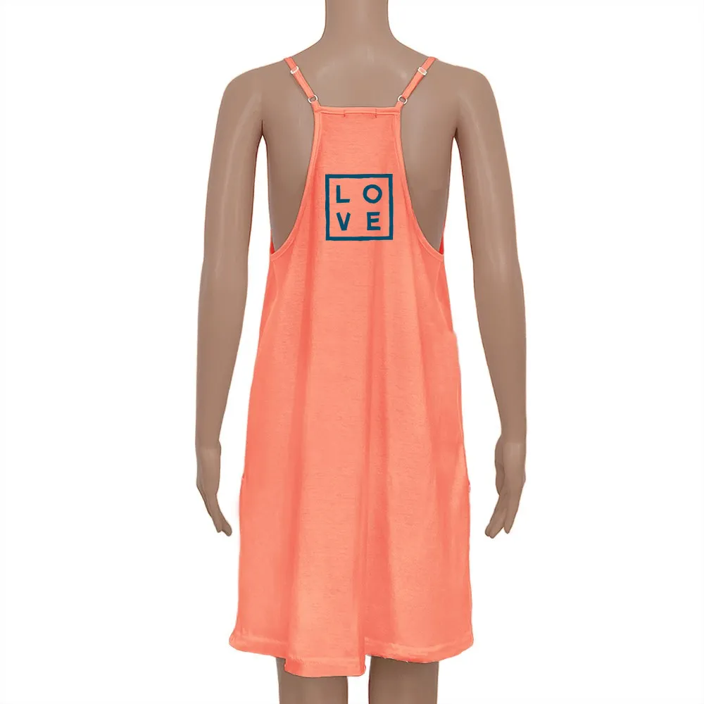 Dress Ambre – Coral fusion Logo Classic Print